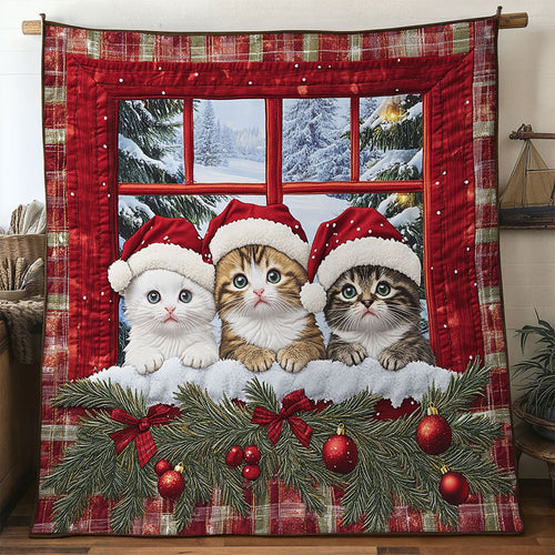 Cat Christmas Spirit WN1411010CL Quilt