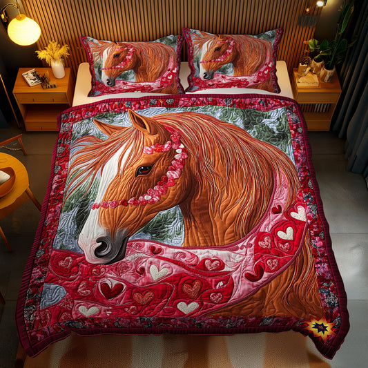 Valentine Horse WY2712143CL Duvet Cover Set