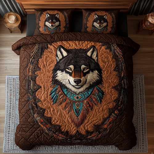 Native Vintage Wolf WY2006039CL Duvet Cover Set