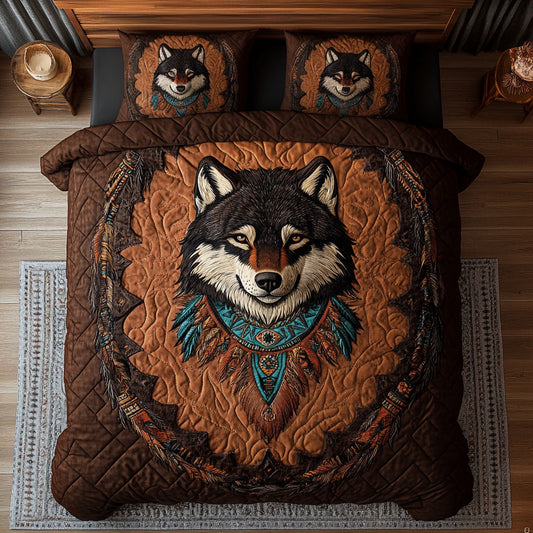 Native Vintage Wolf WY2006039CL Duvet Cover Set
