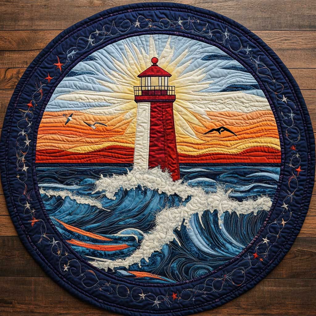 Sunrise Path CQ3004025CL Quilted Round Mat
