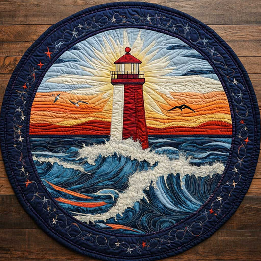 Sunrise Path CQ3004025CL Quilted Round Mat