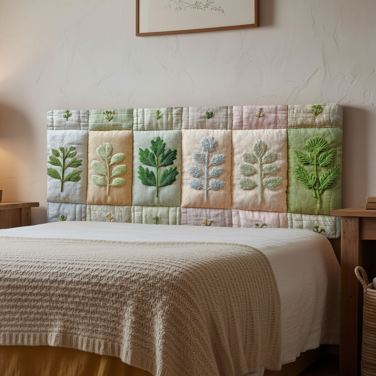 Leaf Harmony CP3012012CL Quilted Headboard Slipcover