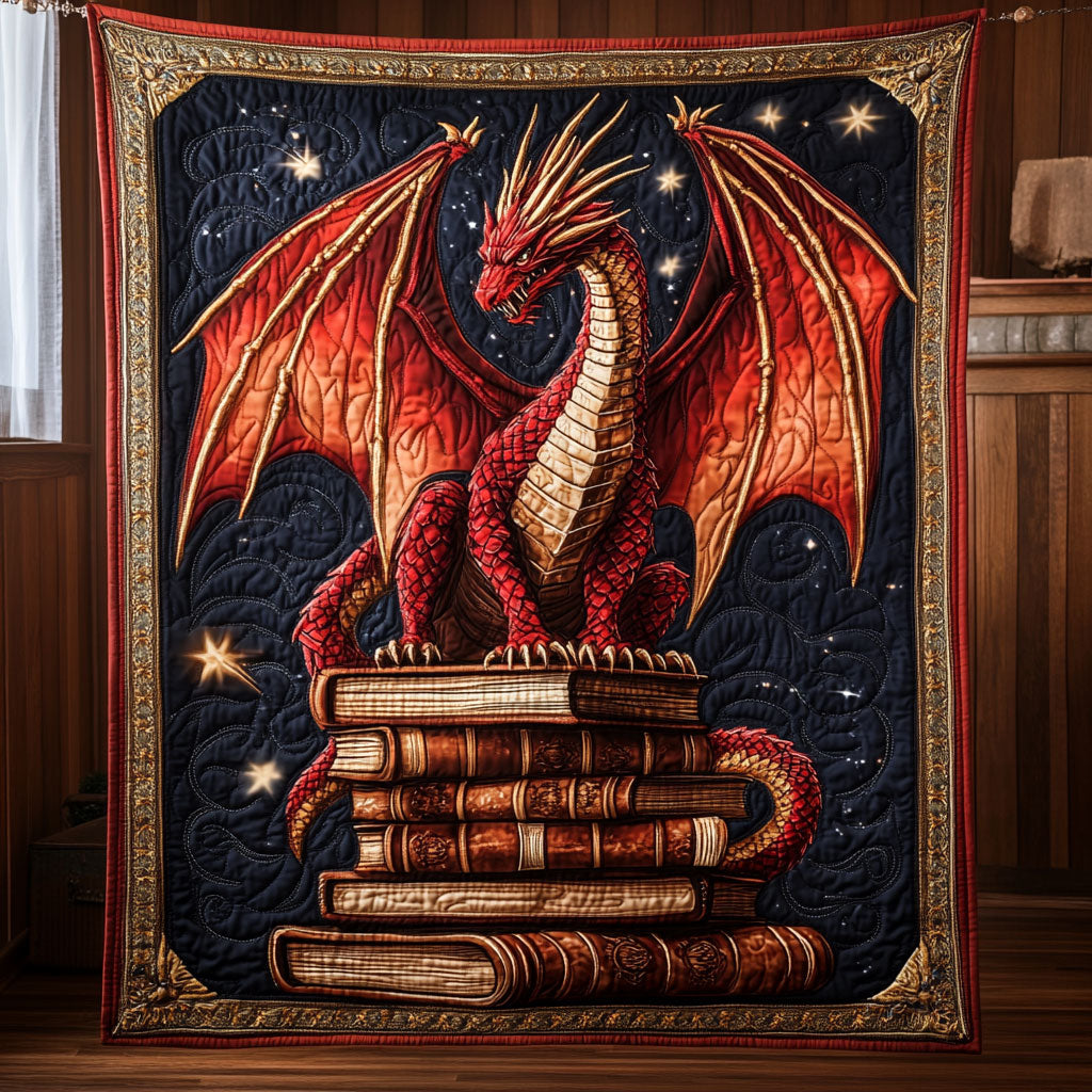 Dragon Book Flame CW2507028CL Quilt