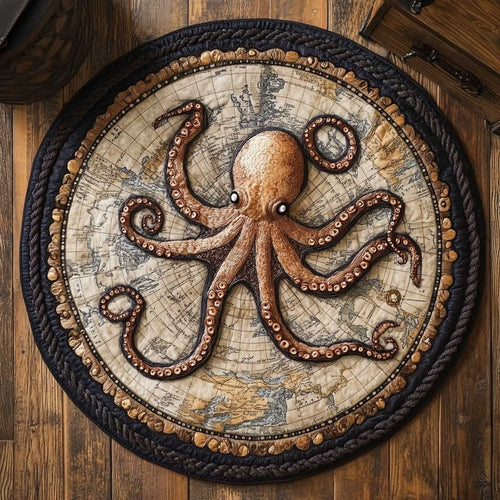 Oceanic Octopus WN0905027CL Quilted Round Mat