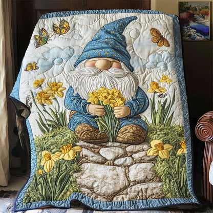 Gnome In Garden WY1202108CL Quilt