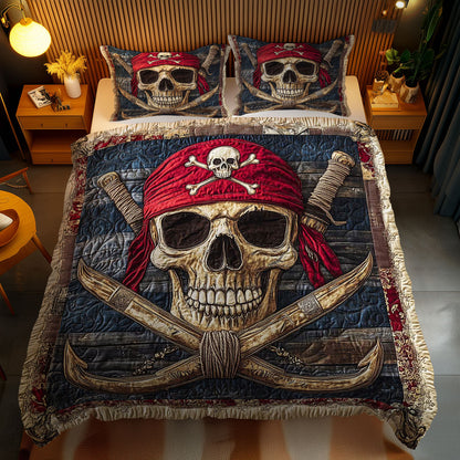 Skull And Crossed Oars WN2301082CL Duvet Cover Set