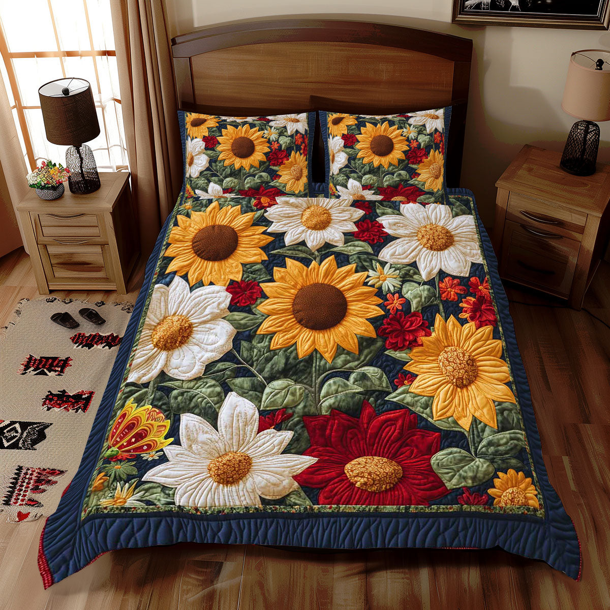 Floral Collection Sunflower WP2412046CL Duvet Cover Set