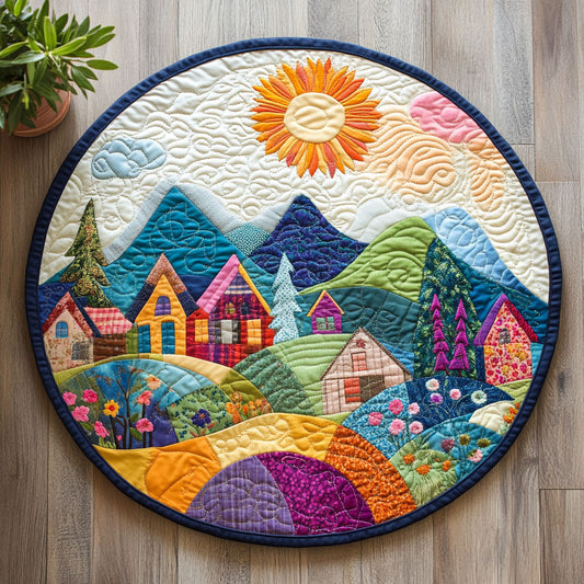 Sunny Hillside CW2805547CL Quilted Round Mat