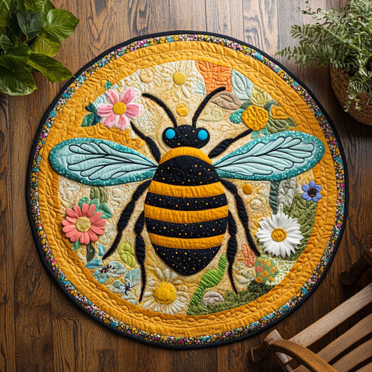 Honeybee WJ1004040CL Quilted Round Mat