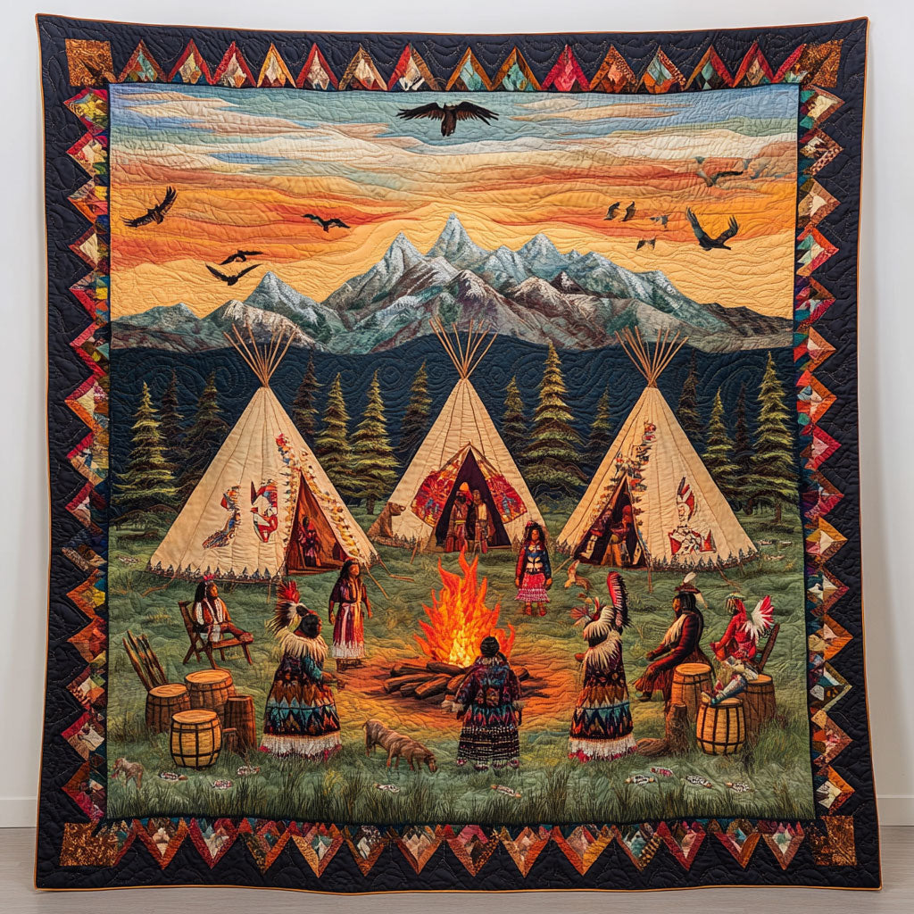 Indigenous Life CQ0906001CL Quilt