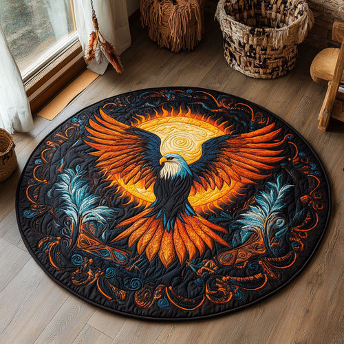 Eagle Moon WY0605002CL Quilted Round Mat
