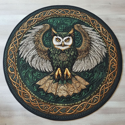 Owl Of The Ancients WN1311081CL Quilted Round Mat