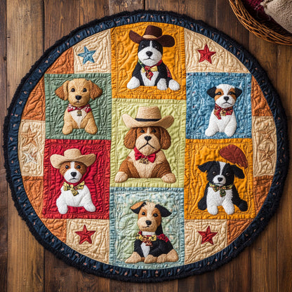 Dog Days West WN0807029CL Quilted Round Mat