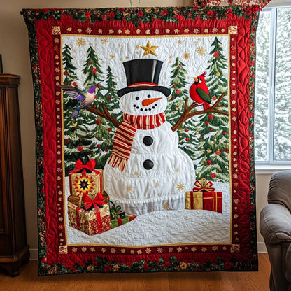 Cardinal Snowman Christmas WP0412031CL Quilt