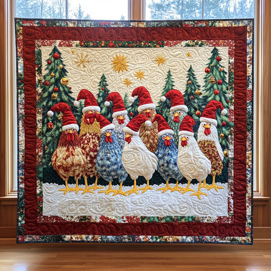 Christmas Chicken CW0810057CL Quilt