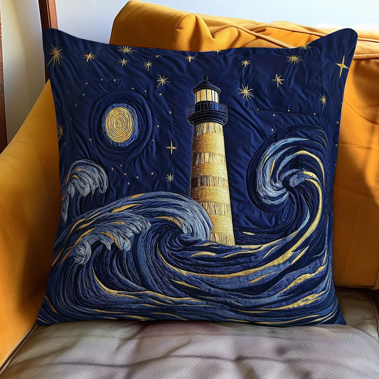 Stormy Lighthouse WN2304056CL Quilt Pillow Case
