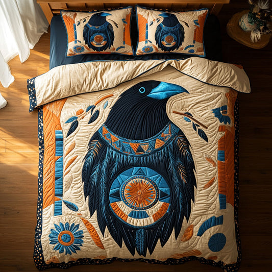 Tribal Raven WY1908056CL Duvet Cover Set