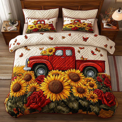 Autumn Red Truck CW0108002CL Duvet Cover Set