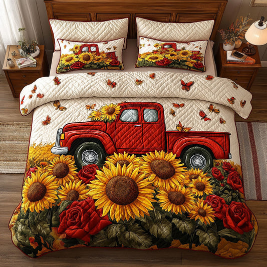 Autumn Red Truck CW0108002CL Duvet Cover Set