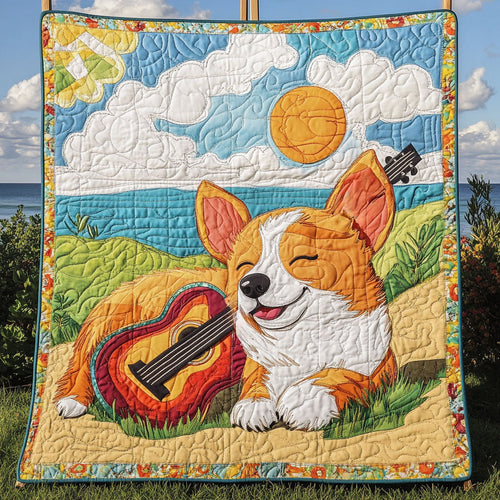 Sunny Corgi WN1411119CL Quilt