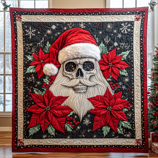 Santa Skull Bloom CW0810035CL Quilt
