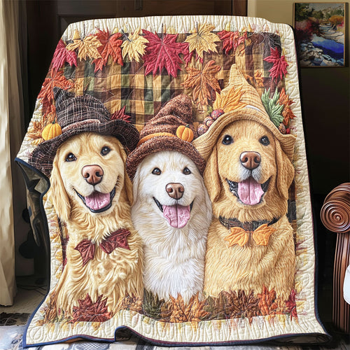 Happy Autumn Golden CW2207018CL Quilt