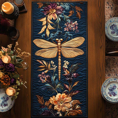 Luxury Dragonfly CQ2504015CL Quilted Table Runner
