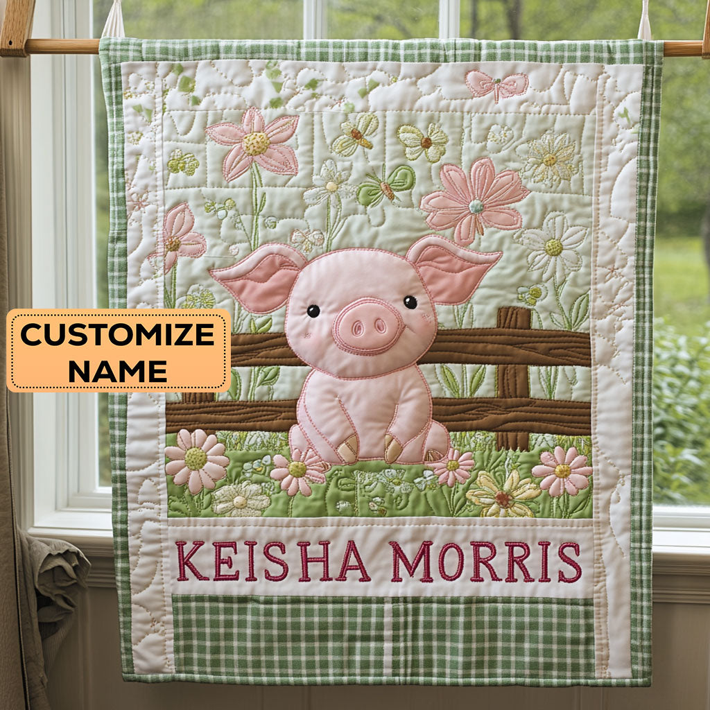 Little Pink CP2407033CL Personalized Baby Quilt