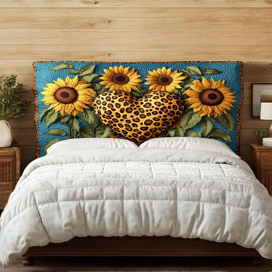 Golden Heart Leopard WN3012019CL Quilted Headboard Slipcover