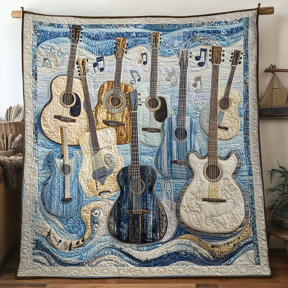 Guitar Storm WN0407121CL Quilt
