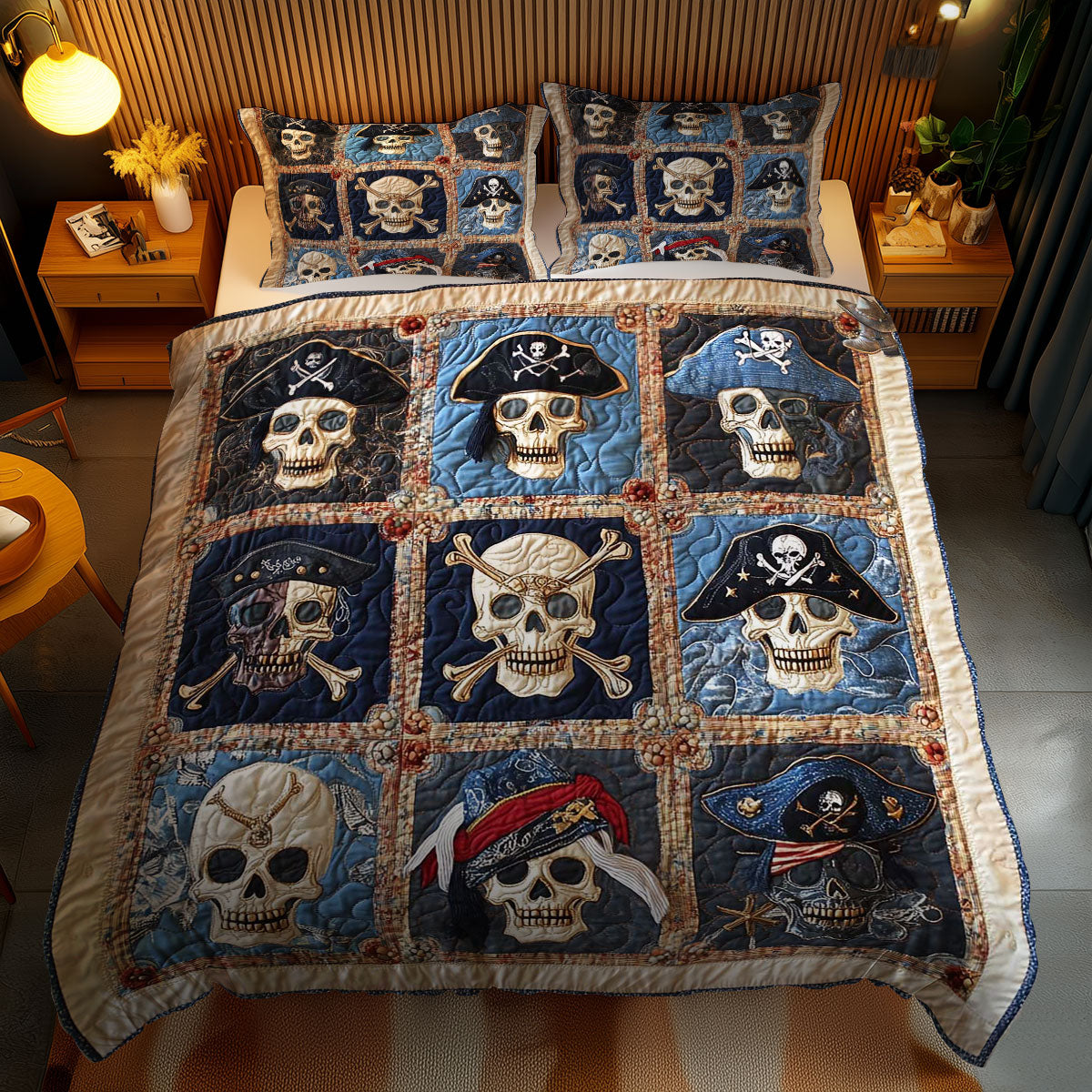 High Seas Skulls WN1212060CL Duvet Cover Set