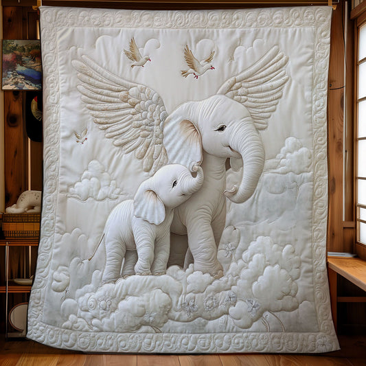 Angel Elephant WY2712002CL Quilt