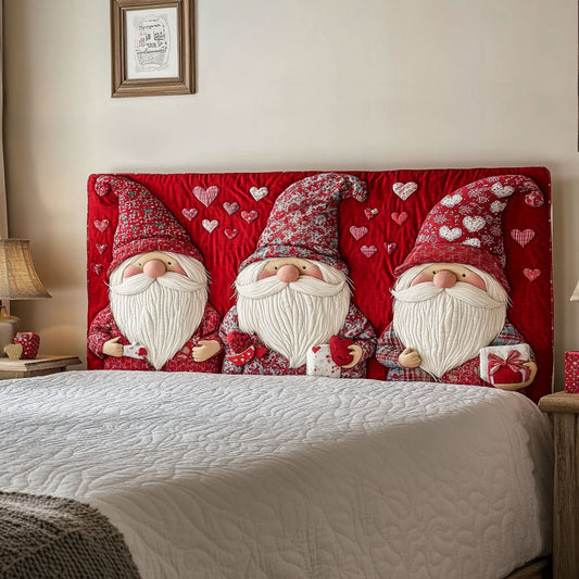 Winterlove Gnome WN3112053CL Quilted Headboard Slipcover