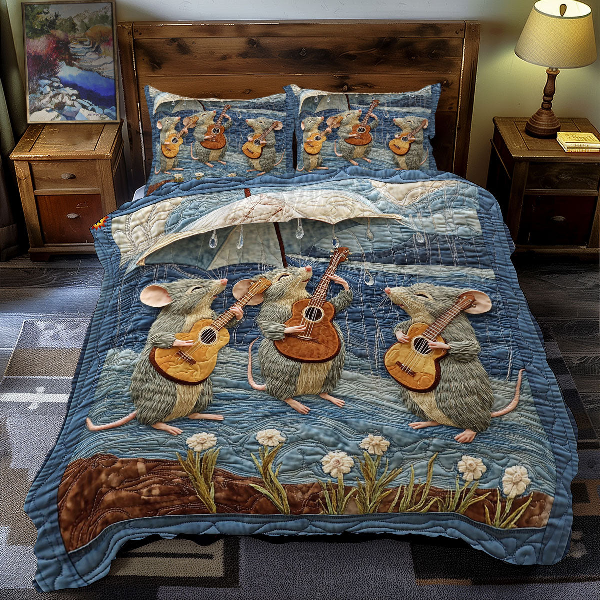 Mouse Music Band WY2612077CL Duvet Cover Set