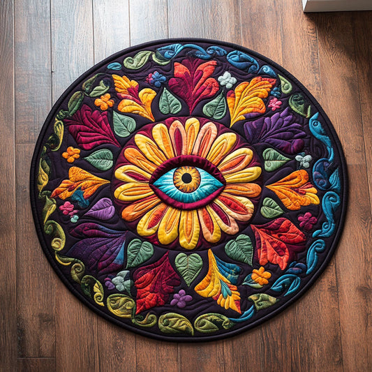 Blooming Eye CP1905013CL Quilted Round Mat