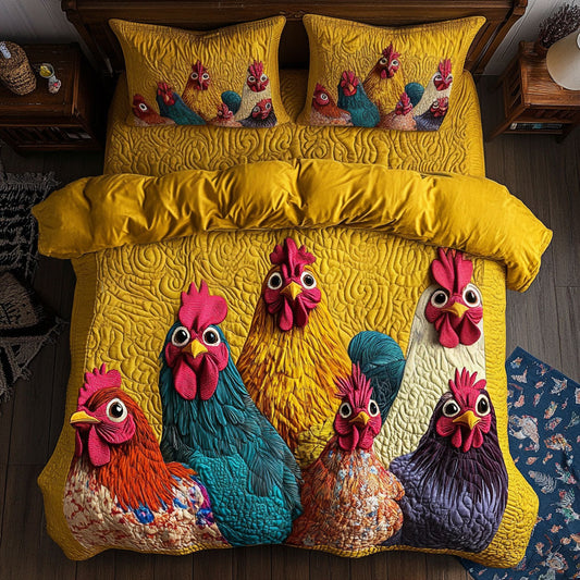 Funny Chicken WJ2504004CL Duvet Cover Set