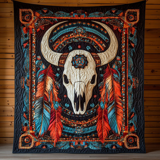 Skull Native American CW3004103CL Quilt