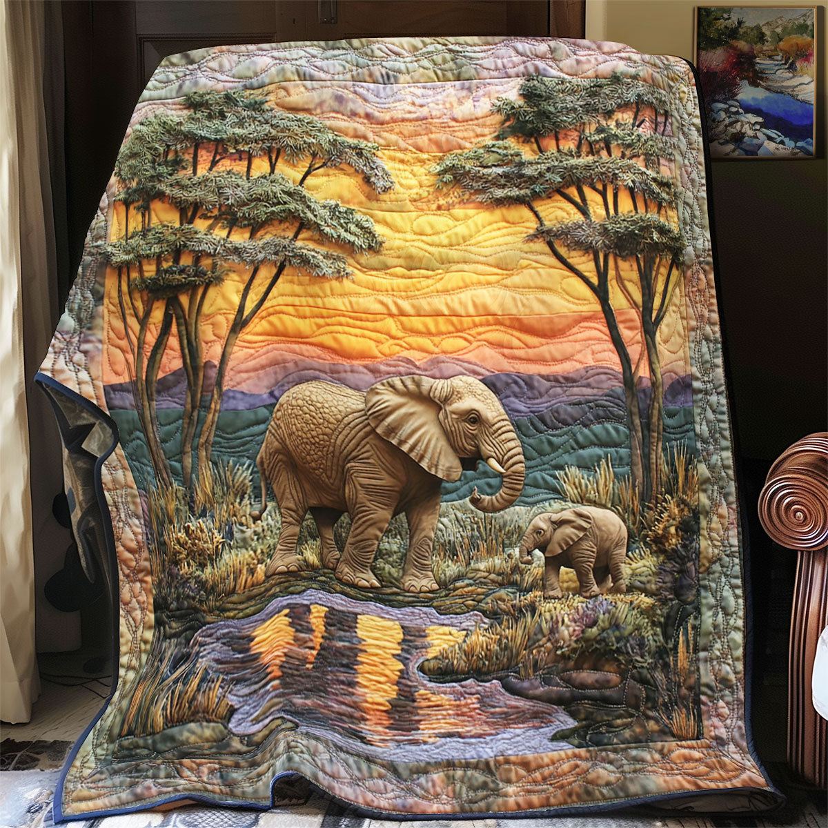 Savanna Elephant CW1607042CL Quilt