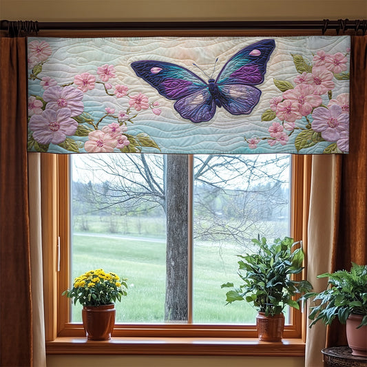 Butterfly Blooming WX2205005CL Quilted Valance