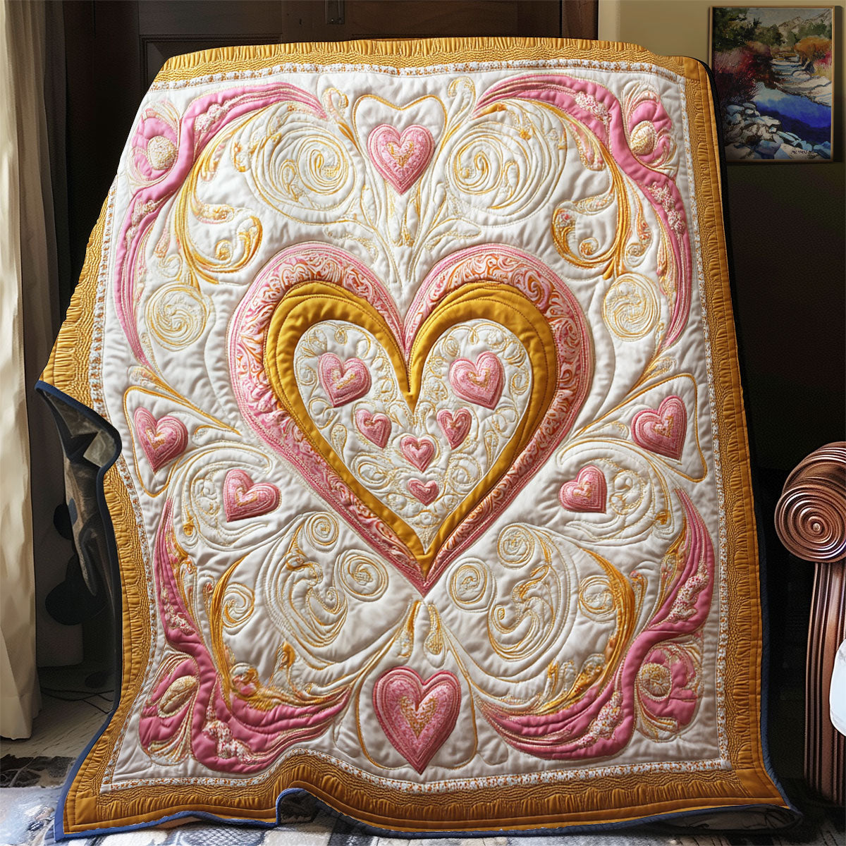 Golden Heart Harmony YR1101010CL Quilt