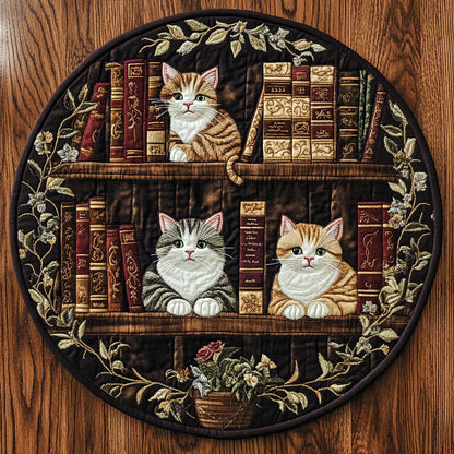 Book Kitty CM2404040CL Quilted Round Mat