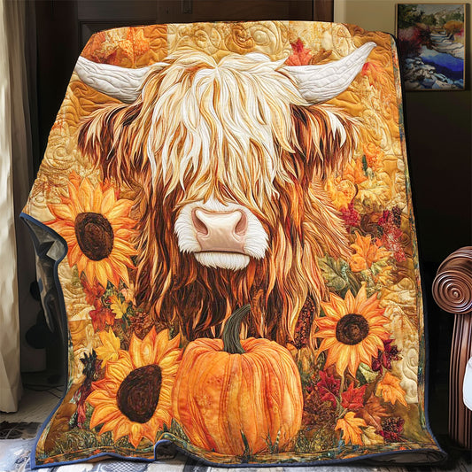 Highland Cow Pumpkin WP0701012CL Quilt