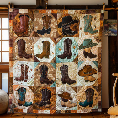 Vintage Boot And Hat WN3110028CL Quilt