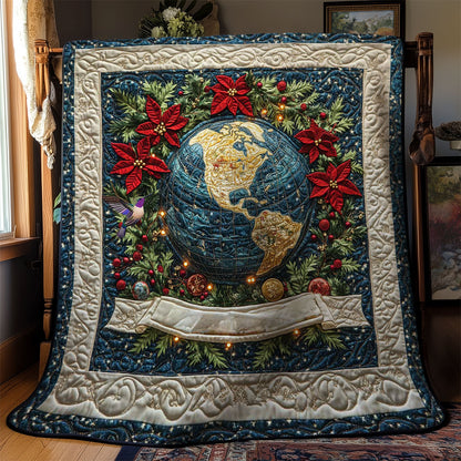 Christmas Earth WN1612025CL Quilt