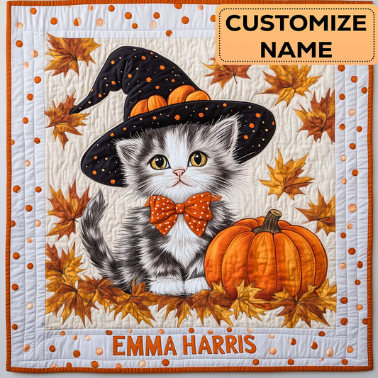 Pumpkin Paw CW3007011CL Personalized Baby Quilt