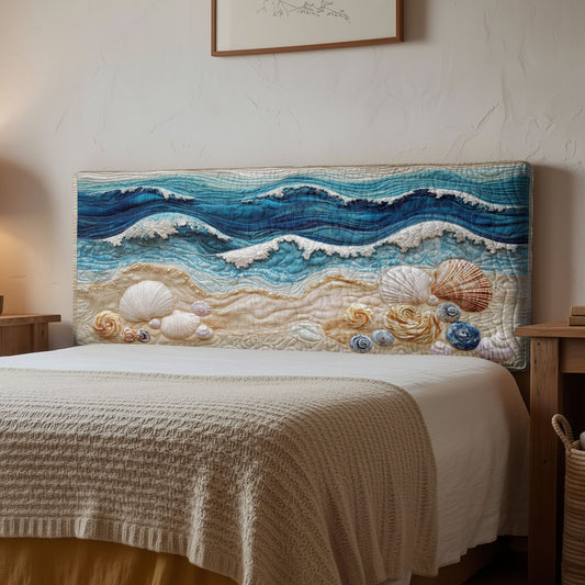 Seaside Breeze CP1112070CL Quilted Headboard Slipcover