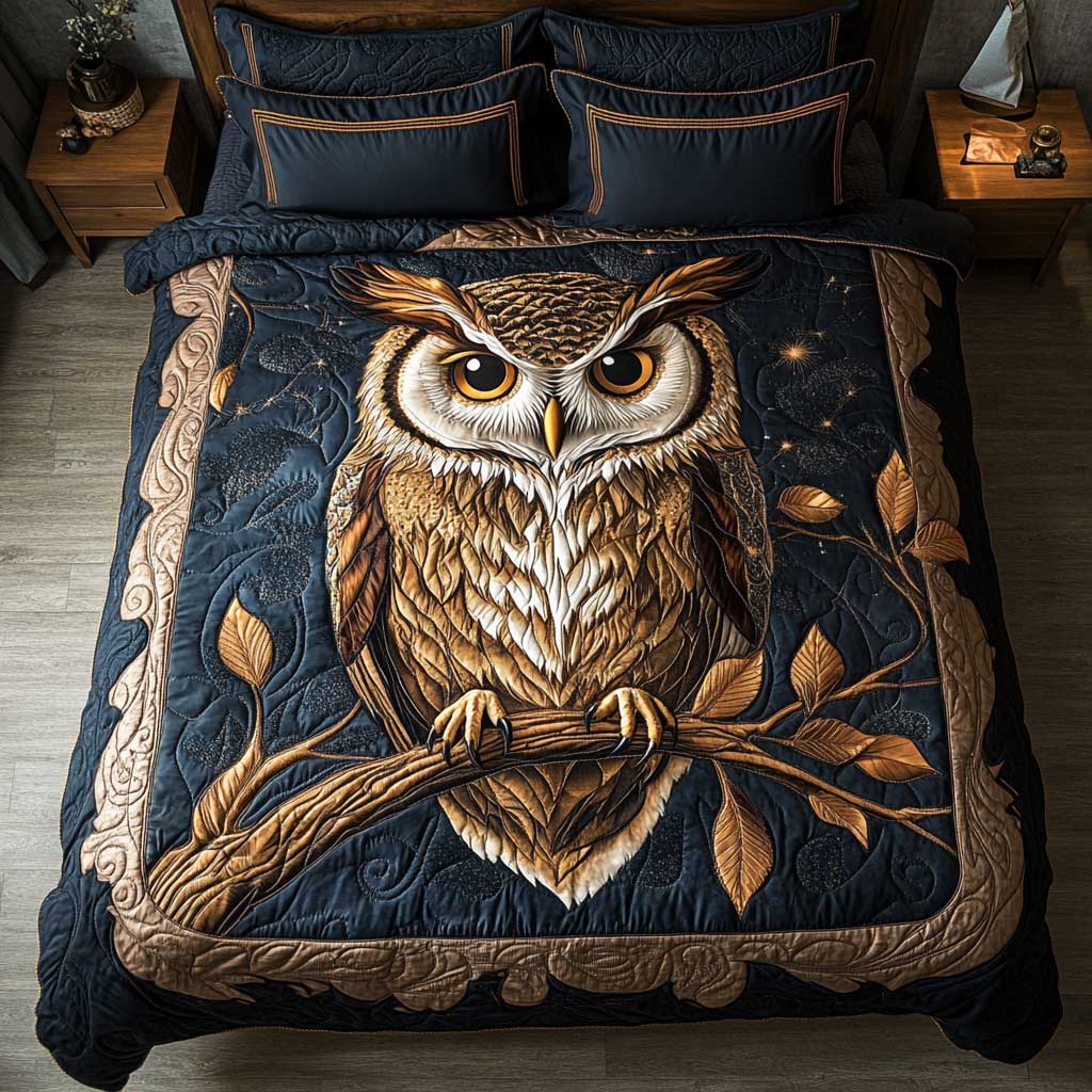 Great Horned Owl WP0201024CL Duvet Cover Set