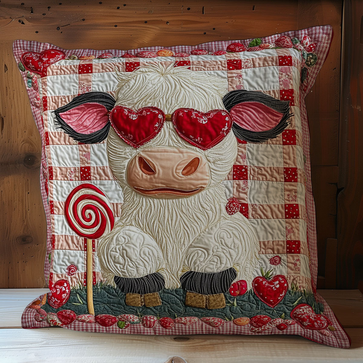 Cute Baby Cow WY2401009CL Quilt Pillow Case