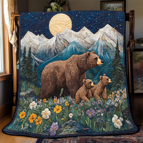 Bears Floral Journey WP2003007CL Quilt
